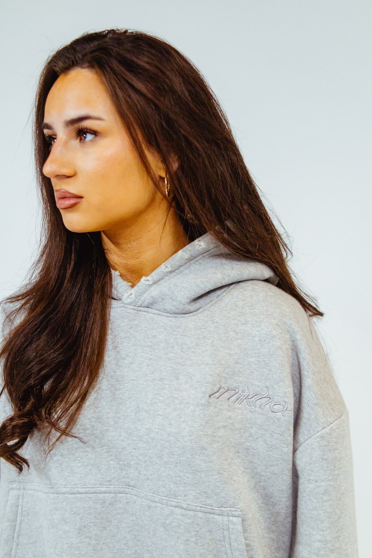 M.W.P HOODIE - STONE GREY