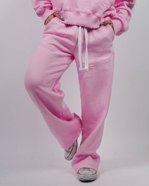 PANTHER SWEATPANTS - BLUSH PINK