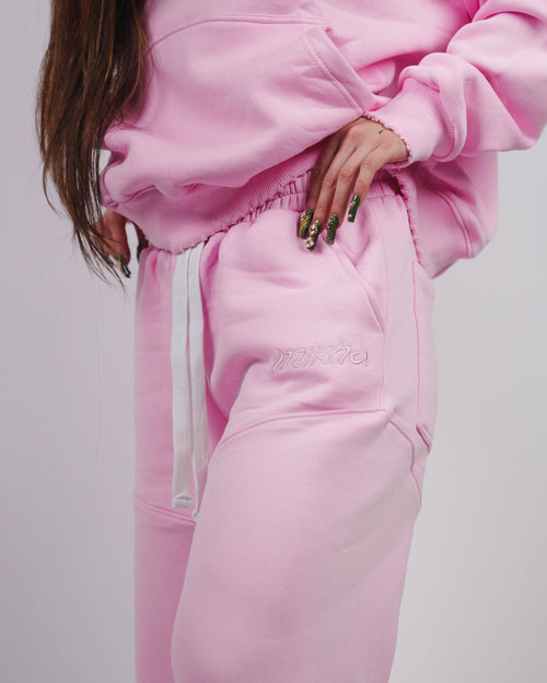 PANTHER SWEATPANTS - BLUSH PINK