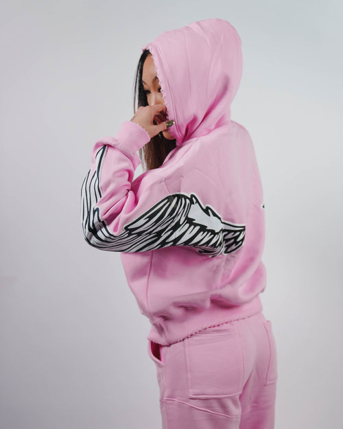 WING HOODIE - BLUSH PINK