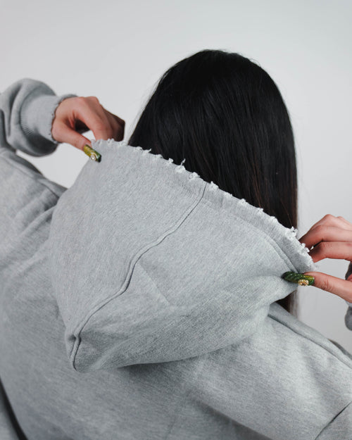 M.W.P HOODIE - STONE GREY