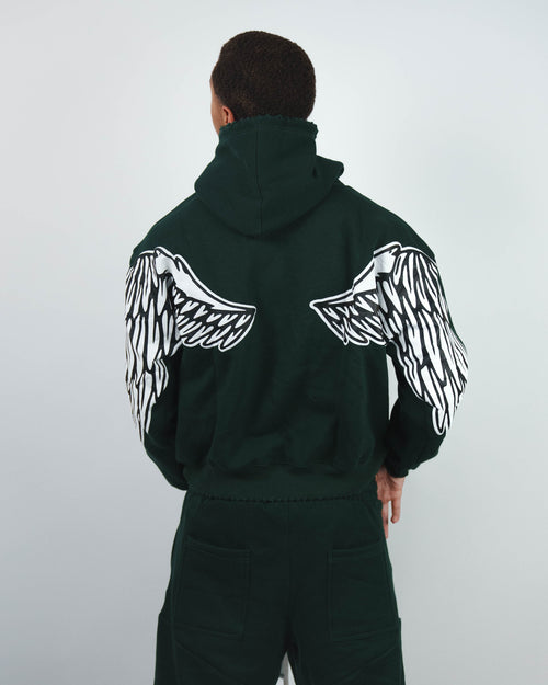WING HOODIE - EVERGREEN