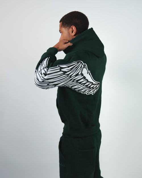 WING HOODIE - EVERGREEN