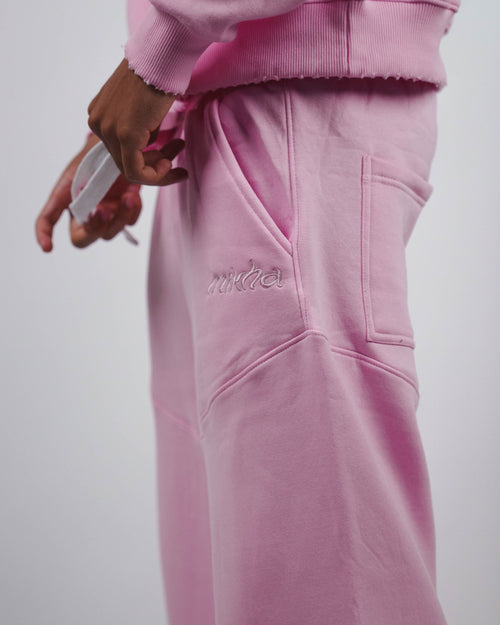 PANTHER SWEATPANTS - BLUSH PINK
