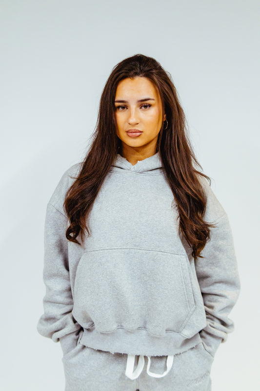 M.W.P HOODIE - STONE GREY