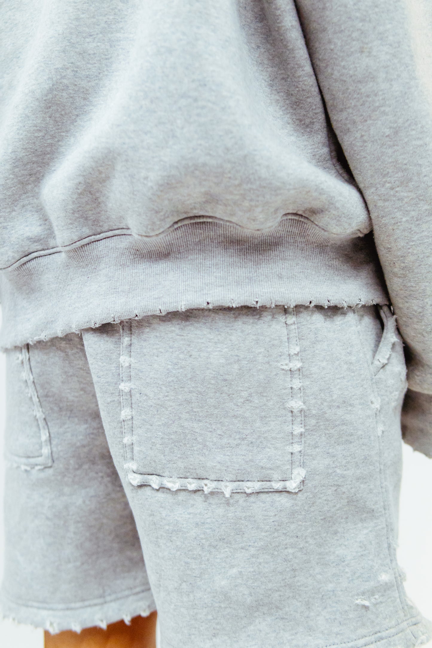 M.W.P SHORTS - STONE GREY