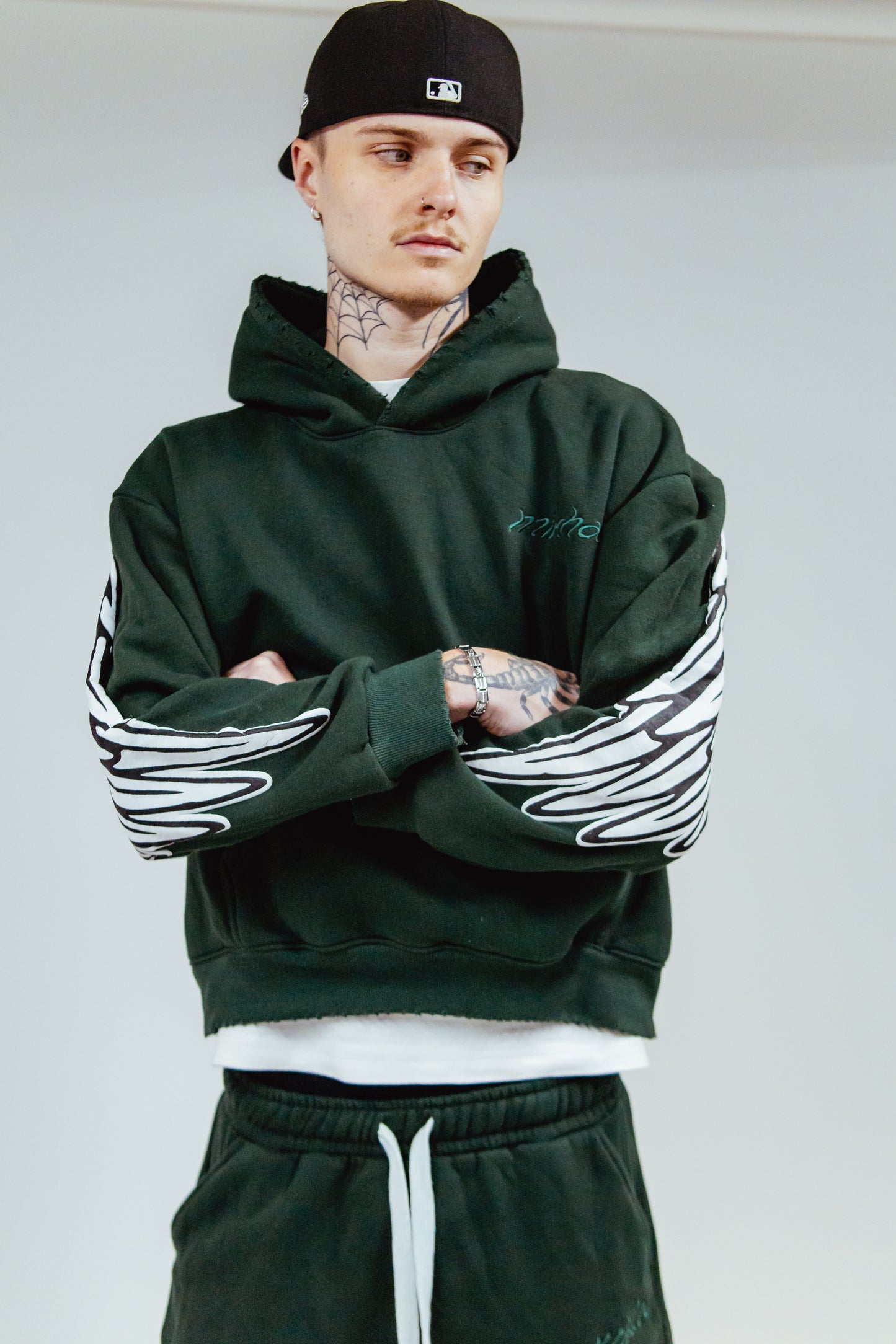 WING HOODIE - EVERGREEN