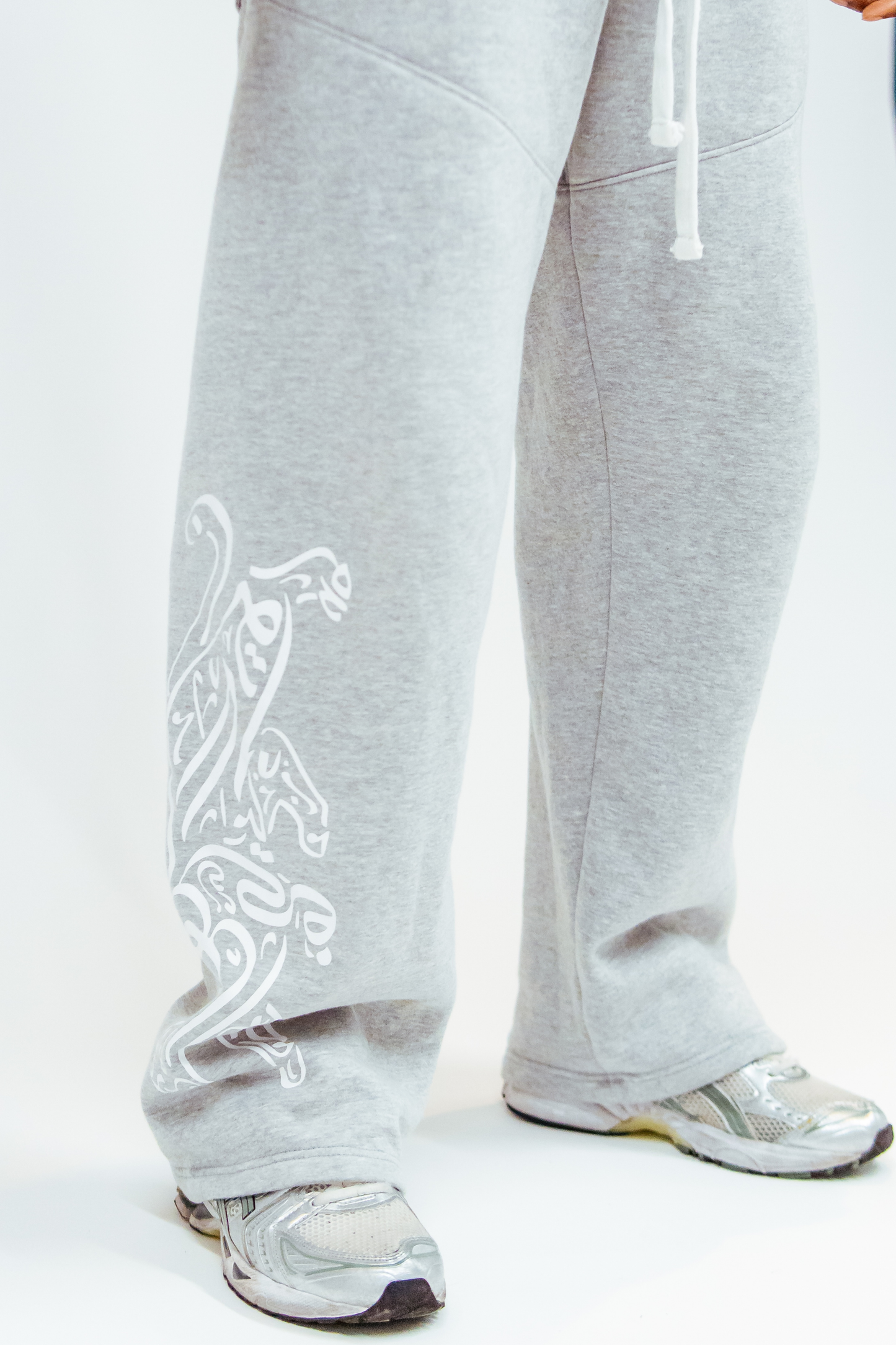 PANTHER SWEATPANTS - STONE GREY