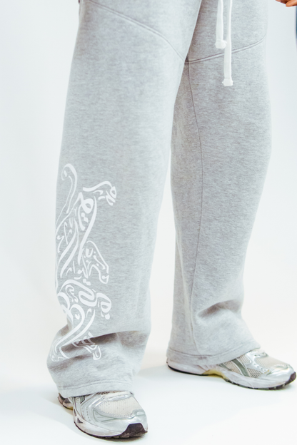 PANTHER SWEATPANTS - STONE GREY